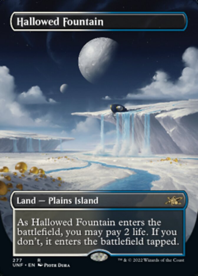 Hallowed Fountain - [Foil, Borderless] Unfinity (UNF)