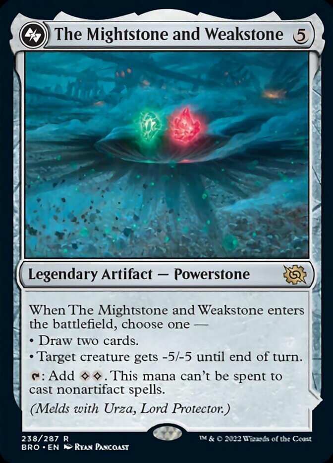The Mightstone and Weakstone // Urza, Planeswalker - [Foil] The Brothers' War (BRO)