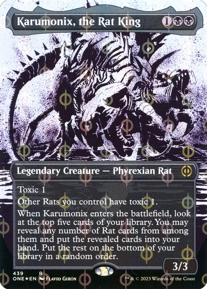 Karumonix, the Rat King - [Step and Compleat Foil, Showcase] Phyrexia: All Will Be One (ONE)