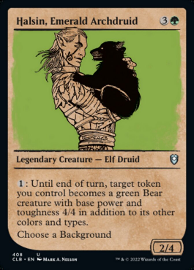 Halsin, Emerald Archdruid - [Foil, Showcase] Commander Legends: Battle for Baldur's Gate (CLB)