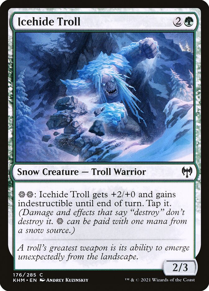 Icehide Troll - [Foil] Kaldheim (KHM)