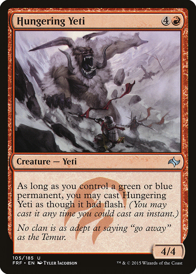 Hungering Yeti - [Foil] Fate Reforged (FRF)