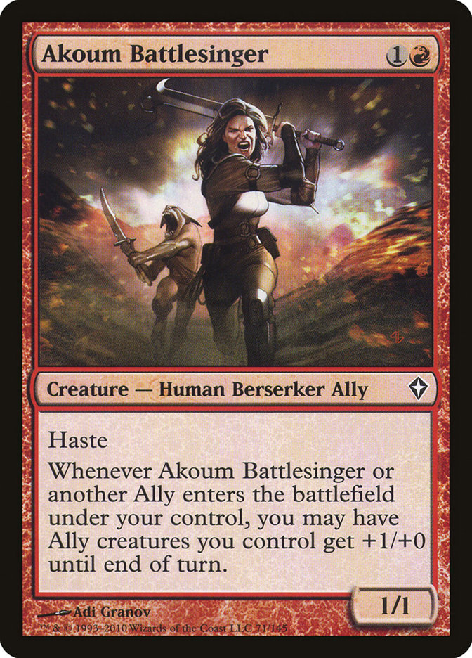 Akoum Battlesinger - [Foil] Worldwake (WWK)