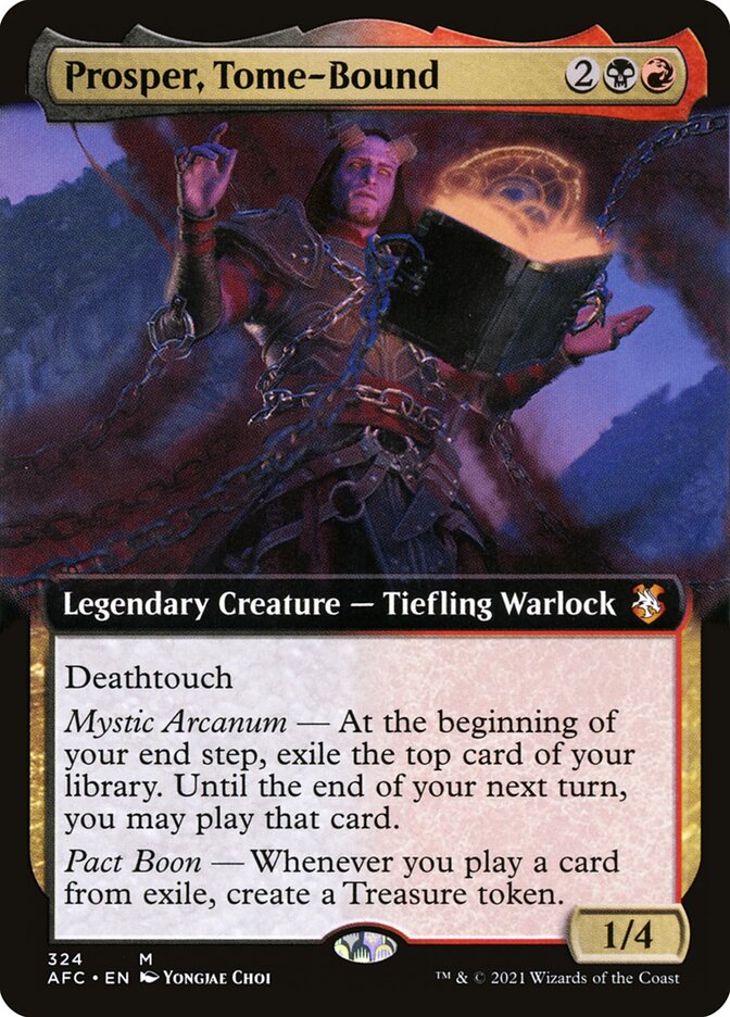 Prosper, Tome-Bound - [Extended Art] Forgotten Realms Commander (AFC)