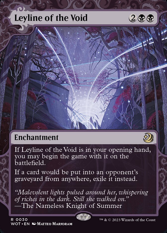 Leyline of the Void - [Showcase] Wilds of Eldraine: Enchanting Tales (WOT)