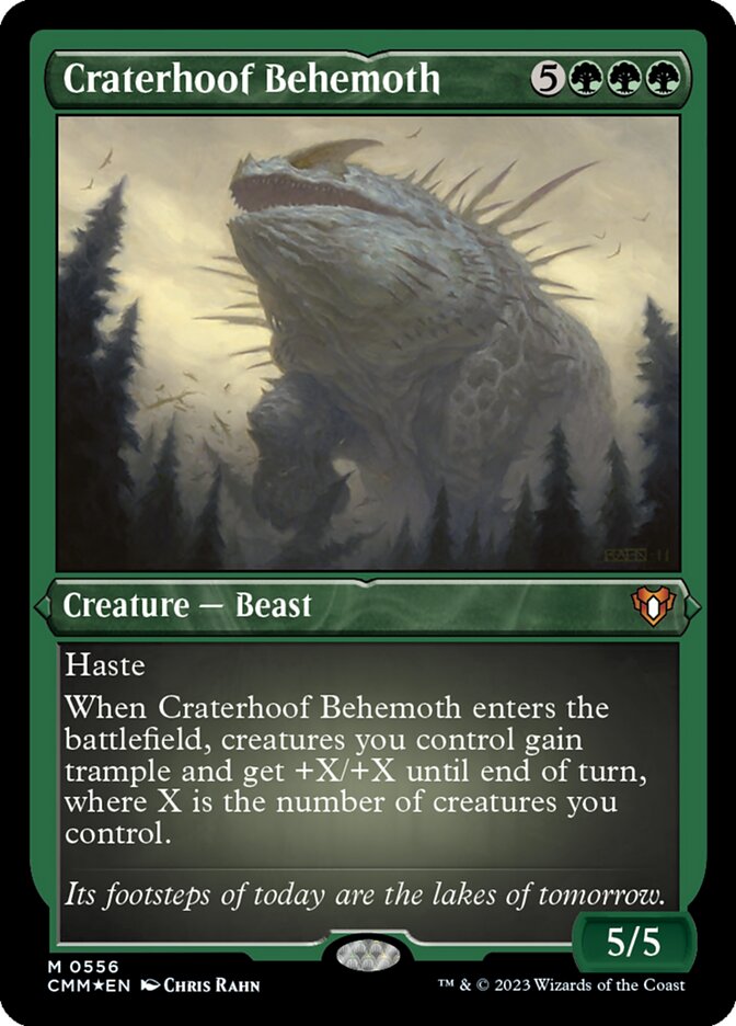 Craterhoof Behemoth - [Etched Foil] Commander Masters (CMM)