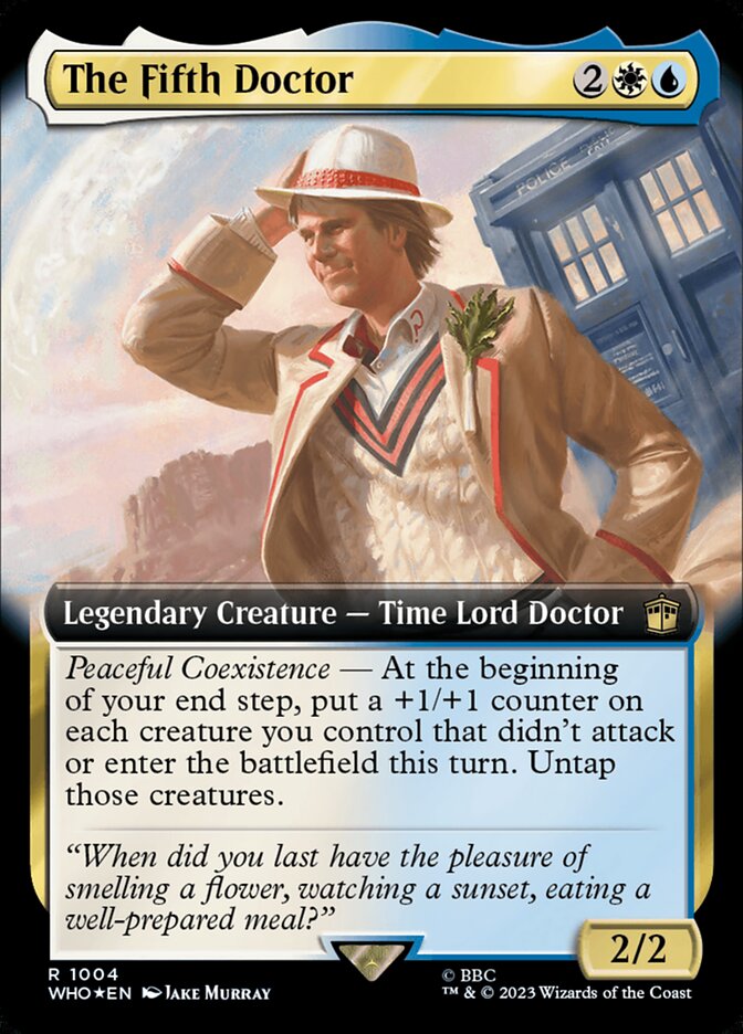 The Fifth Doctor - [Surge Foil, Extended Art] Doctor Who (WHO)