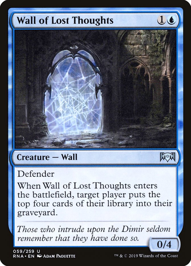 Wall of Lost Thoughts - [Foil] Ravnica Allegiance (RNA)
