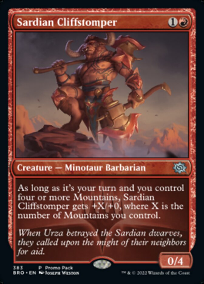 Sardian Cliffstomper - [Promo] The Brothers' War (BRO)