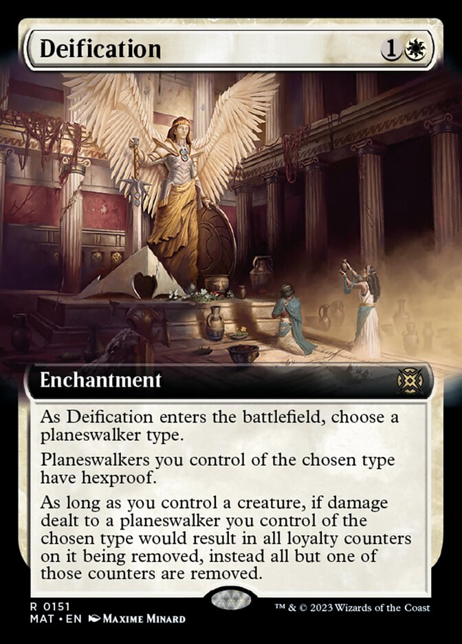 Deification - [Foil, Extended Art] March of the Machine: The Aftermath (MAT)