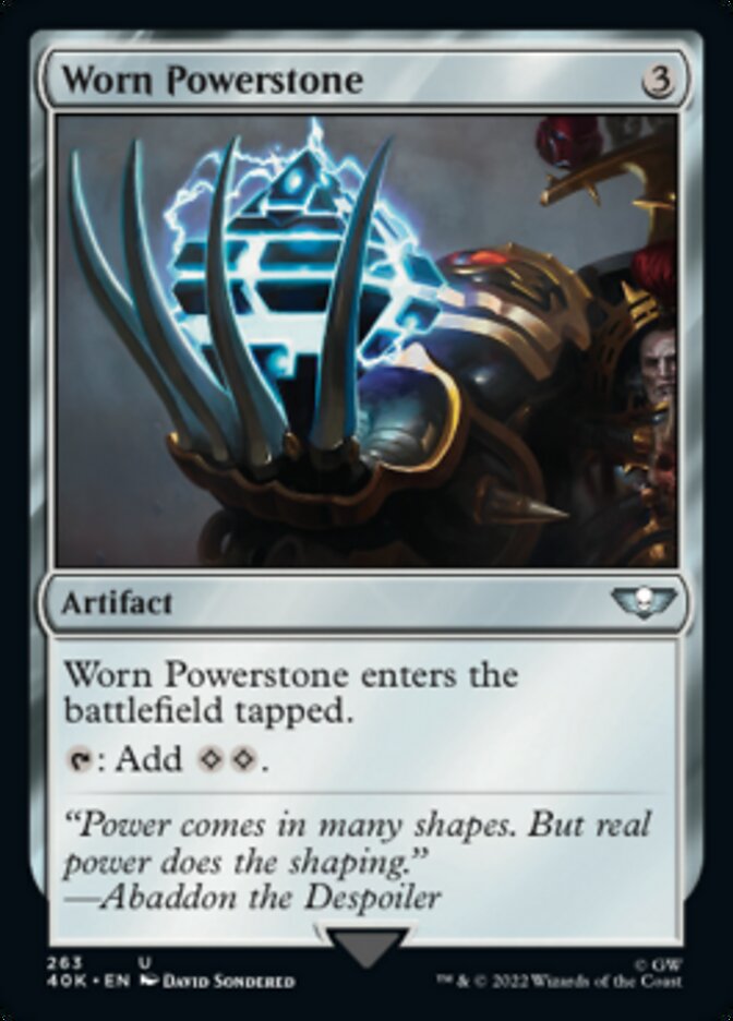 Worn Powerstone - [Surge Foil] Warhammer 40,000 Commander (40K)