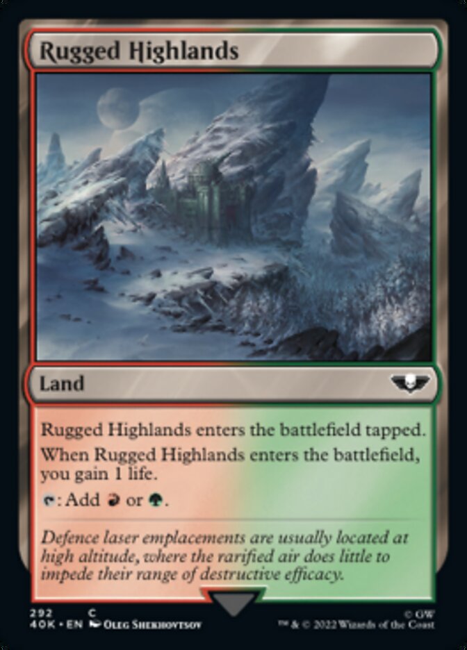 Rugged Highlands - [Surge Foil] Warhammer 40,000 Commander (40K)