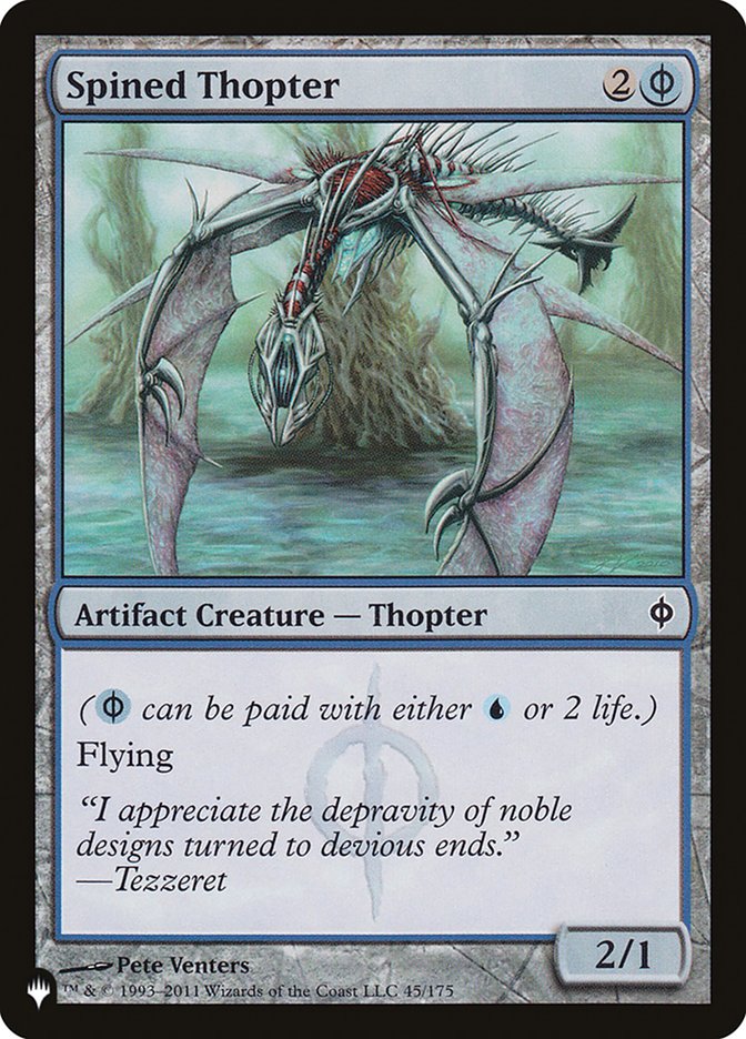 Spined Thopter - The List (PLIST)