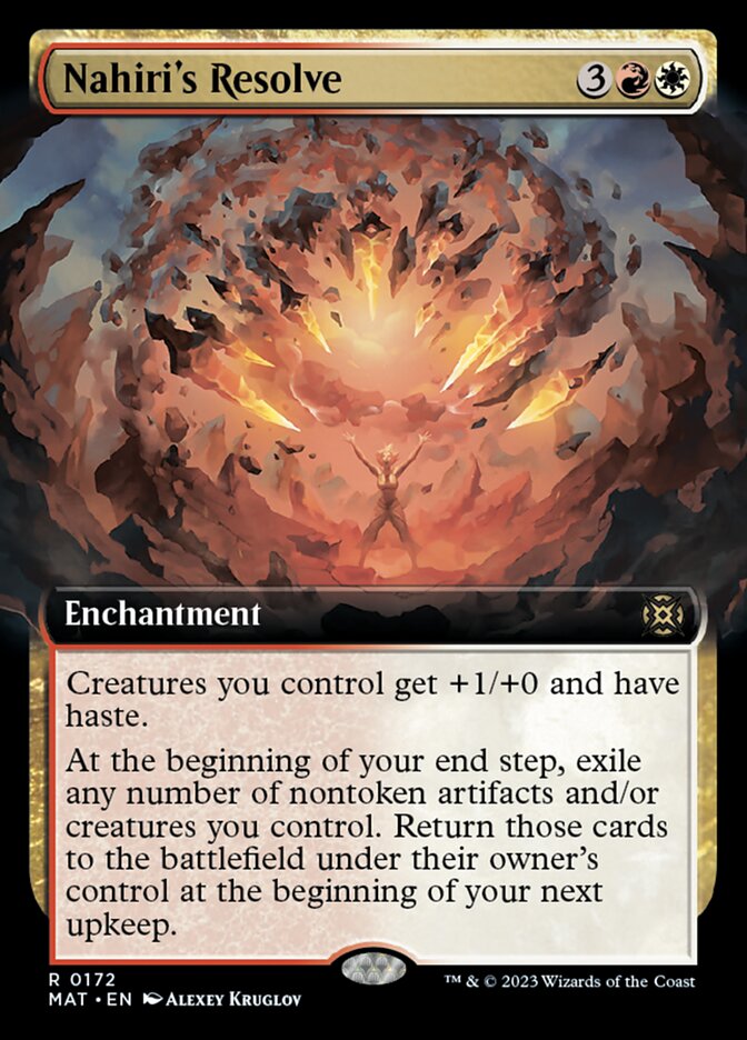 Nahiri's Resolve - [Foil, Extended Art] March of the Machine: The Aftermath (MAT)