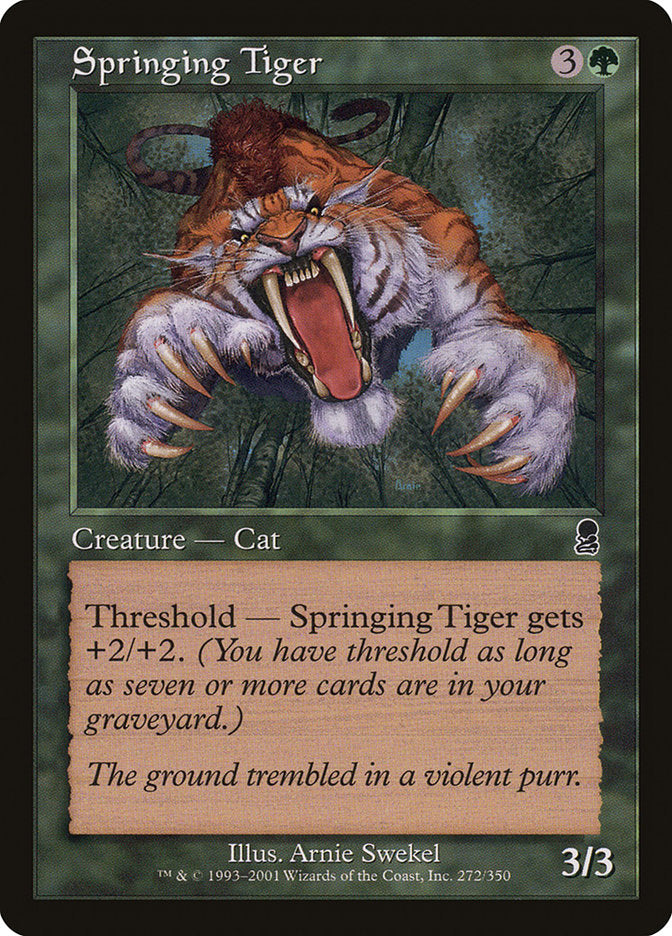 Springing Tiger - [Foil, Retro Frame] Odyssey (ODY)