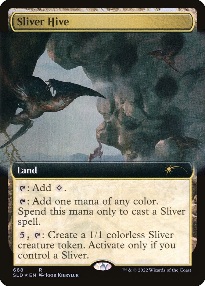Sliver Hive (668) - [Foil, Extended Art] Secret Lair Drop (SLD)