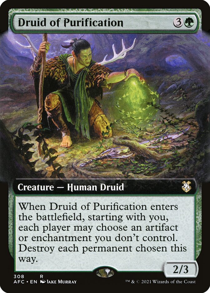 Druid of Purification - [Extended Art] Forgotten Realms Commander (AFC)