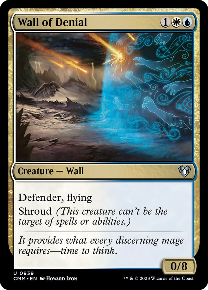 Wall of Denial - [Foil] Commander Masters (CMM)