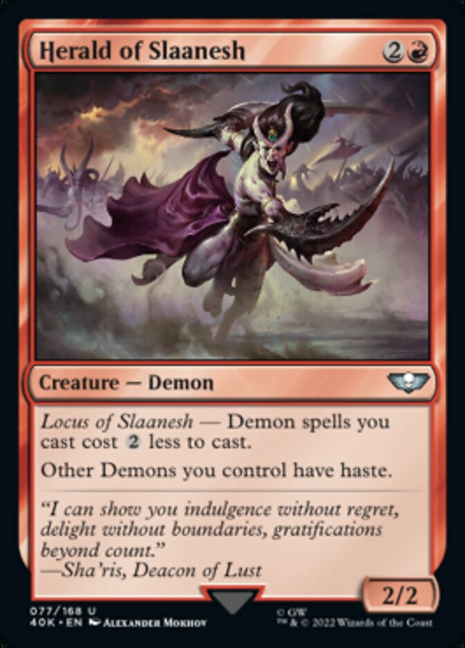 Herald of Slaanesh - Warhammer 40,000 Commander (40K)
