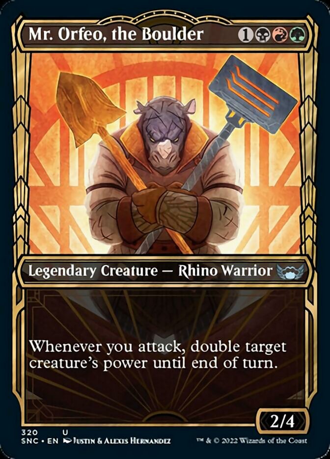 Mr. Orfeo, the Boulder - [Foil, Showcase] Streets of New Capenna (SNC)