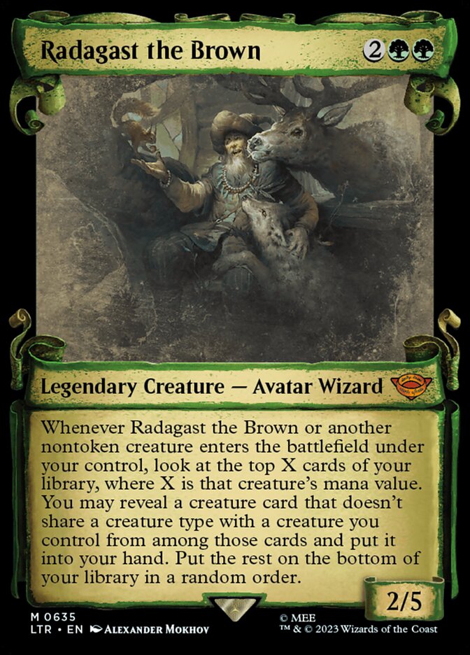 Radagast the Brown - [Foil, Showcase Scroll] The Lord of the Rings: Tales of Middle-earth (LTR)