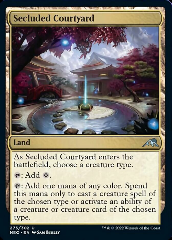 Secluded Courtyard - [Foil] Kamigawa: Neon Dynasty (NEO)