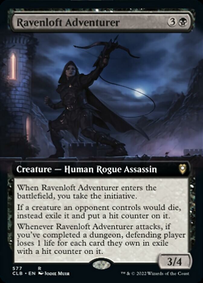 Ravenloft Adventurer - [Foil, Extended Art] Commander Legends: Battle for Baldur's Gate (CLB)