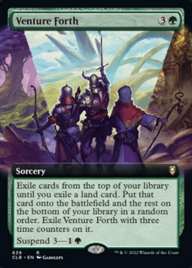 Venture Forth - [Extended Art] Commander Legends: Battle for Baldur's Gate (CLB)