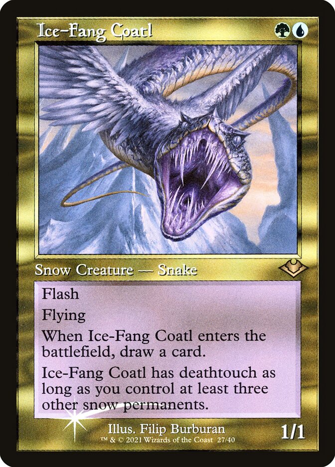 Ice-Fang Coatl - [Etched Foil, Retro Frame] Modern Horizons 1 Timeshifts (H1R)