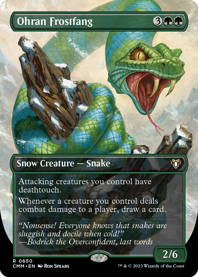 Ohran Frostfang - [Borderless] Commander Masters (CMM)