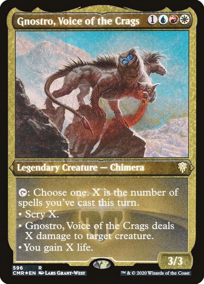 Gnostro, Voice of the Crags - [Etched Foil] Commander Legends (CMR)