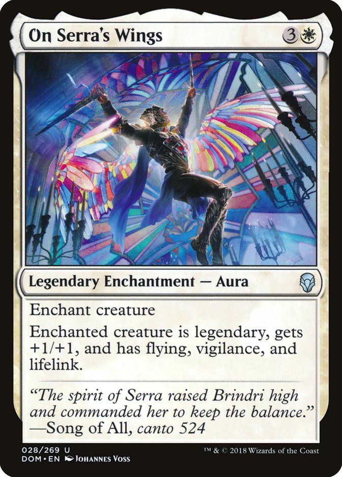 On Serra's Wings - [Foil] Dominaria (DOM)