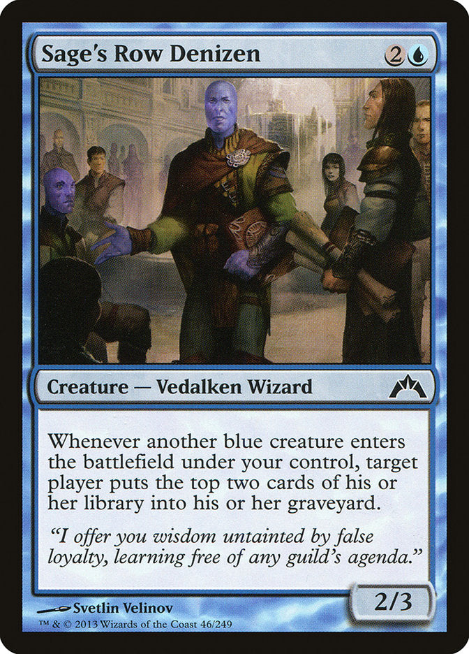 Sage's Row Denizen - [Foil] Gatecrash (GTC)