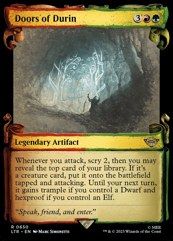 Doors of Durin - [Foil, Showcase Scroll] The Lord of the Rings: Tales of Middle-earth (LTR)