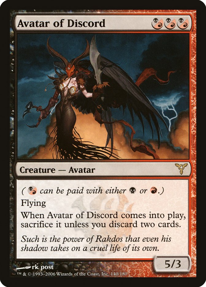 Avatar of Discord - [Foil] Dissension (DIS)