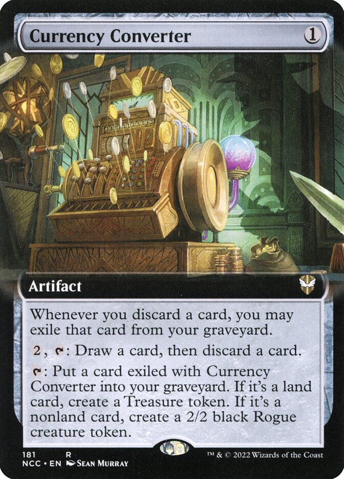 Currency Converter - [Foil, Extended Art] New Capenna Commander (NCC)