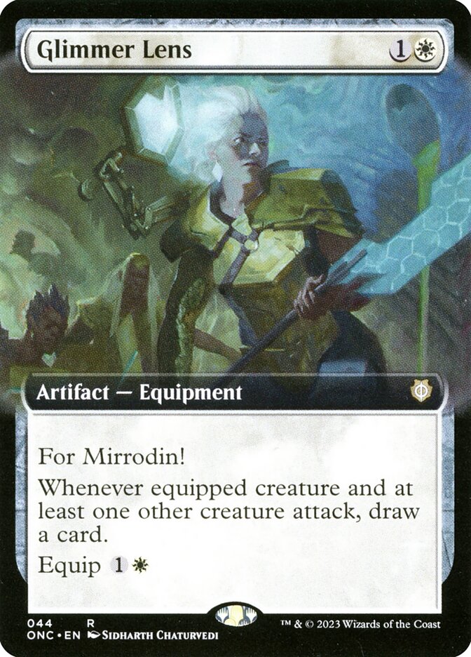 Glimmer Lens - [Extended Art] Phyrexia: All Will Be One Commander (ONC)