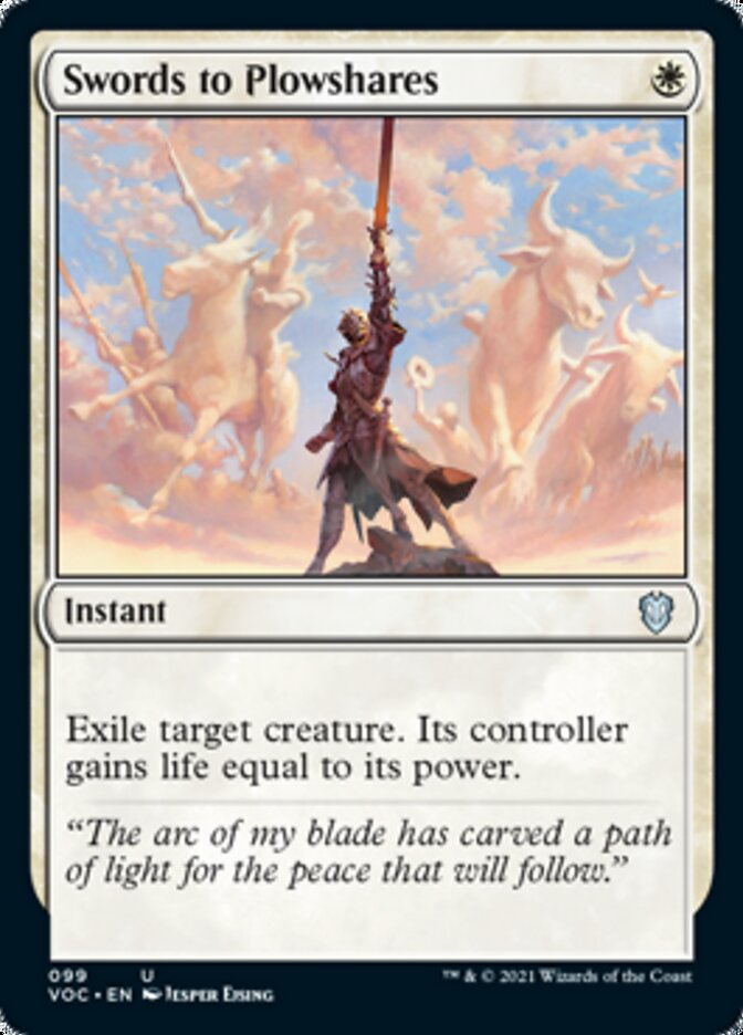 Swords to Plowshares - [Foil] Crimson Vow Commander (VOC)