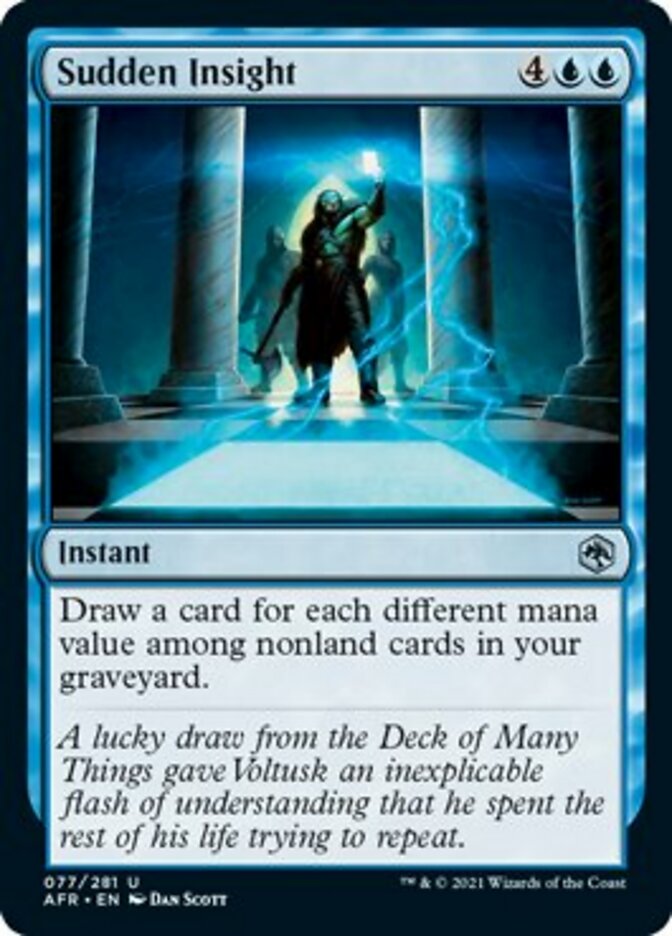 Sudden Insight - [Foil] Adventures in the Forgotten Realms (AFR)