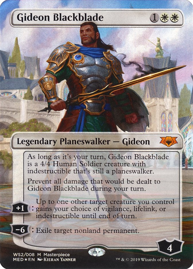 Gideon Blackblade - [Foil, Borderless] Mythic Edition (MED)
