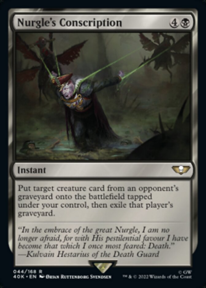 Nurgle's Conscription - [Surge Foil] Warhammer 40,000 Commander (40K)