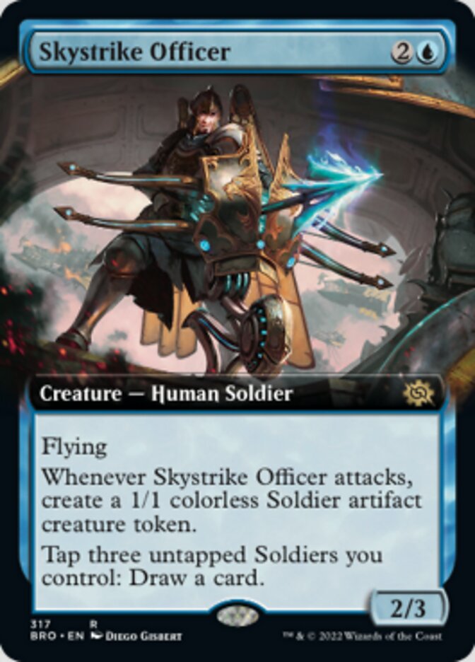 Skystrike Officer - [Foil, Extended Art] The Brothers' War (BRO)