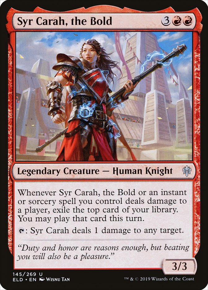 Syr Carah, the Bold - [Foil] Throne of Eldraine (ELD)