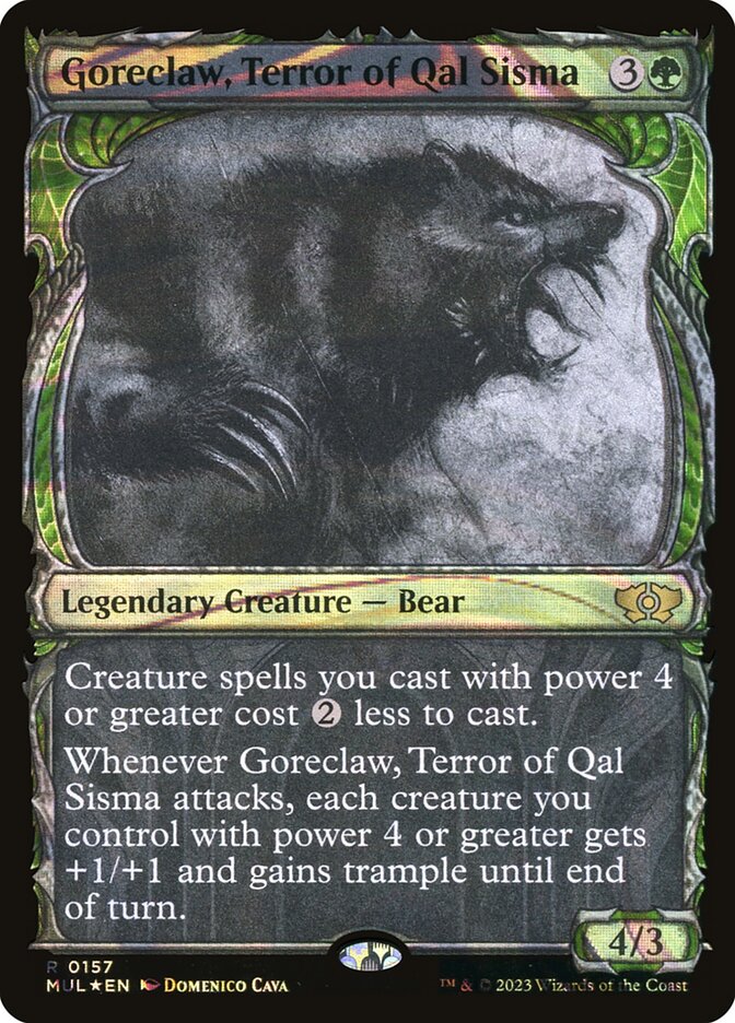 Goreclaw, Terror of Qal Sisma - [Halo Foil, Showcase] Multiverse Legends (MUL)