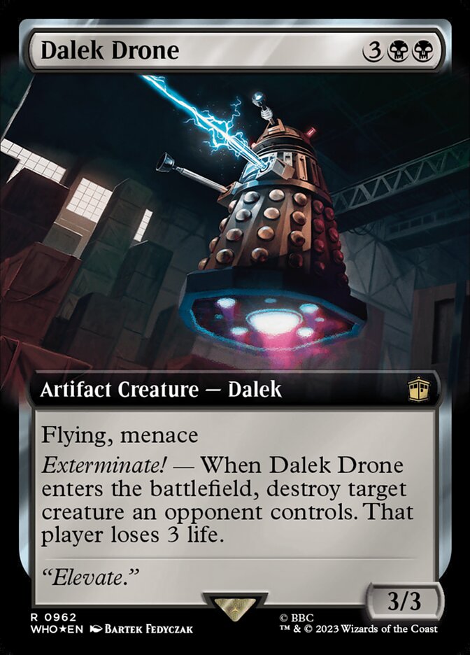 Dalek Drone - [Surge Foil, Extended Art] Doctor Who (WHO)
