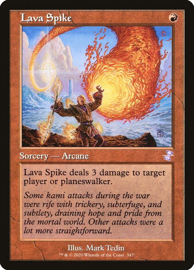 Lava Spike - [Foil, Retro Frame] Time Spiral Remastered (TSR)