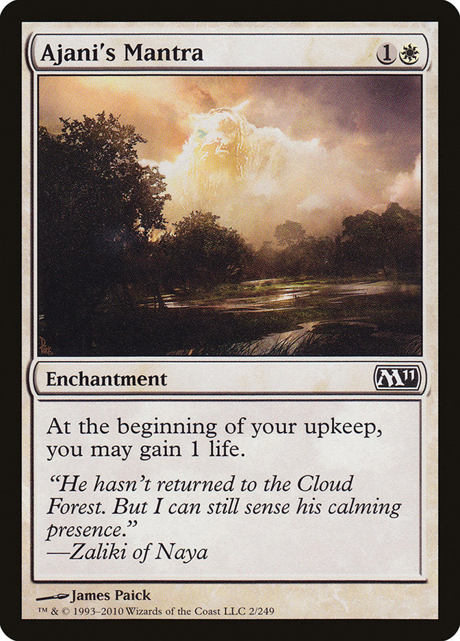 Ajani's Mantra - [Foil] Magic 2011 (M11)