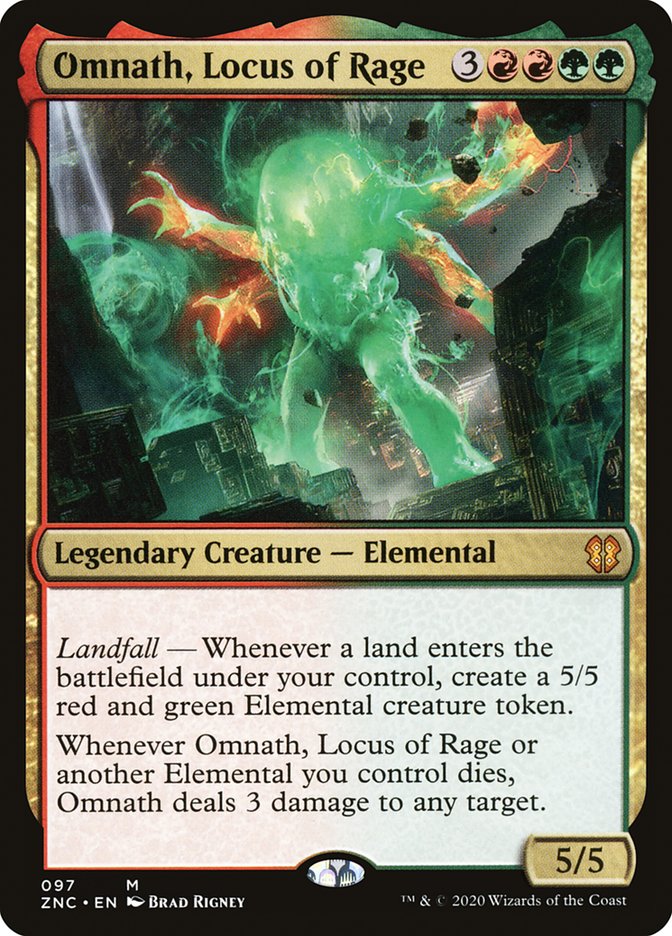 Omnath, Locus of Rage - [Foil] Zendikar Rising Commander (ZNC)
