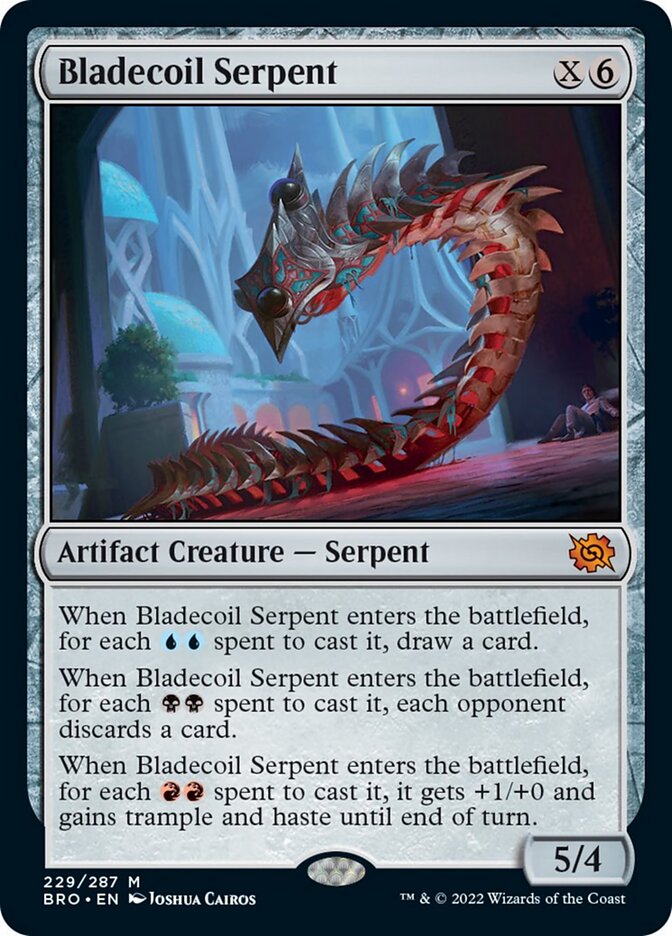 Bladecoil Serpent - [Foil] The Brothers' War (BRO)