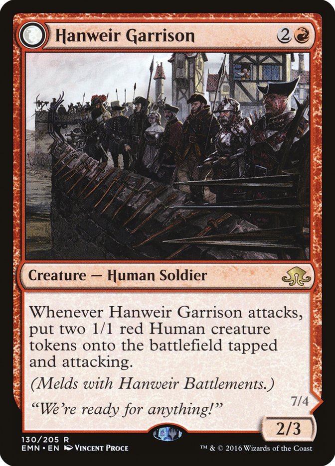 Hanweir Garrison // Hanweir, the Writhing Township - [Foil] Eldritch Moon (EMN)